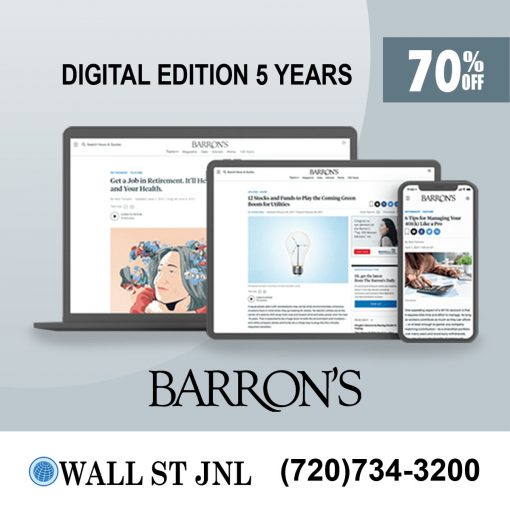 Barron's Subscription for 5 Years at 70% Discount