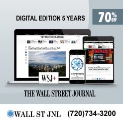 Wall St Journal News Digital Subscription for 5 Year - Save 70% Off