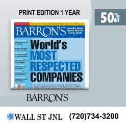 Barron's Print Subscription for 1 Year with a 50% Discount
